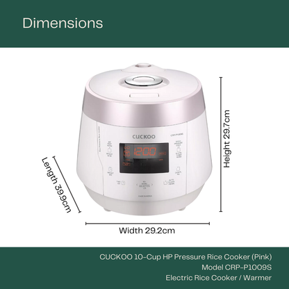 Cuckoo 2024 10-Cup HP Pressure Rice Cooker